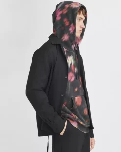 Allover Print Cotton Hoodie