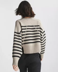 Bridget Stripe Wool Crew