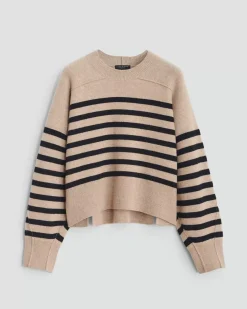 Bridget Stripe Wool Crew