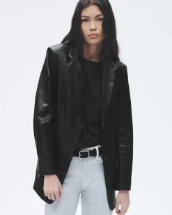 Charles Leather Blazer