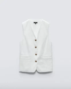 Charlotte Linen Vest