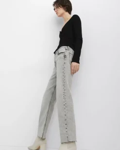 Harlow Ankle Straight - Glacier