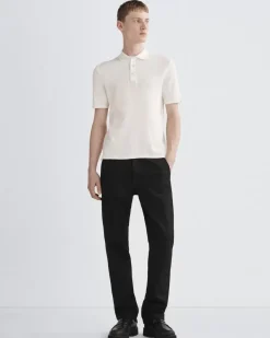 Harvey Cotton Knit Short Sleeve Polo