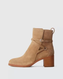 Hazel Buckle Boot - Suede