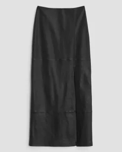 Ilana Stretch Leather Skirt