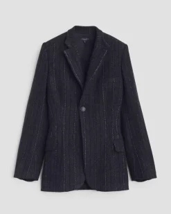 Laurence Striped Wool Blazer