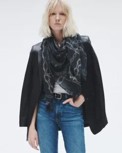 Pea Chain Cashmere Scarf
