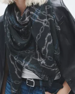 Pea Chain Cashmere Scarf