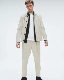 Pleated Cotton Chino