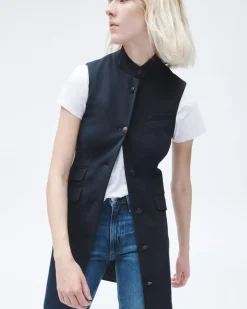Slade Knit Twill Vest Dress