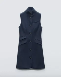 Slade Knit Twill Vest Dress
