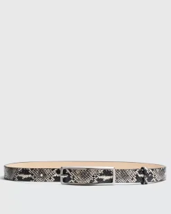 Small Snake Print Rebound Belt