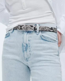 Small Snake Print Rebound Belt