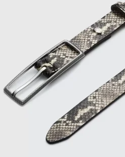 Small Snake Print Rebound Belt