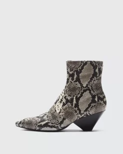 Spire Boot - Snake Printed Leather