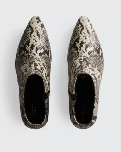 Spire Boot - Snake Printed Leather