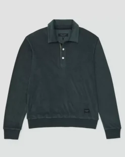 Toweling Long Sleeve Polo